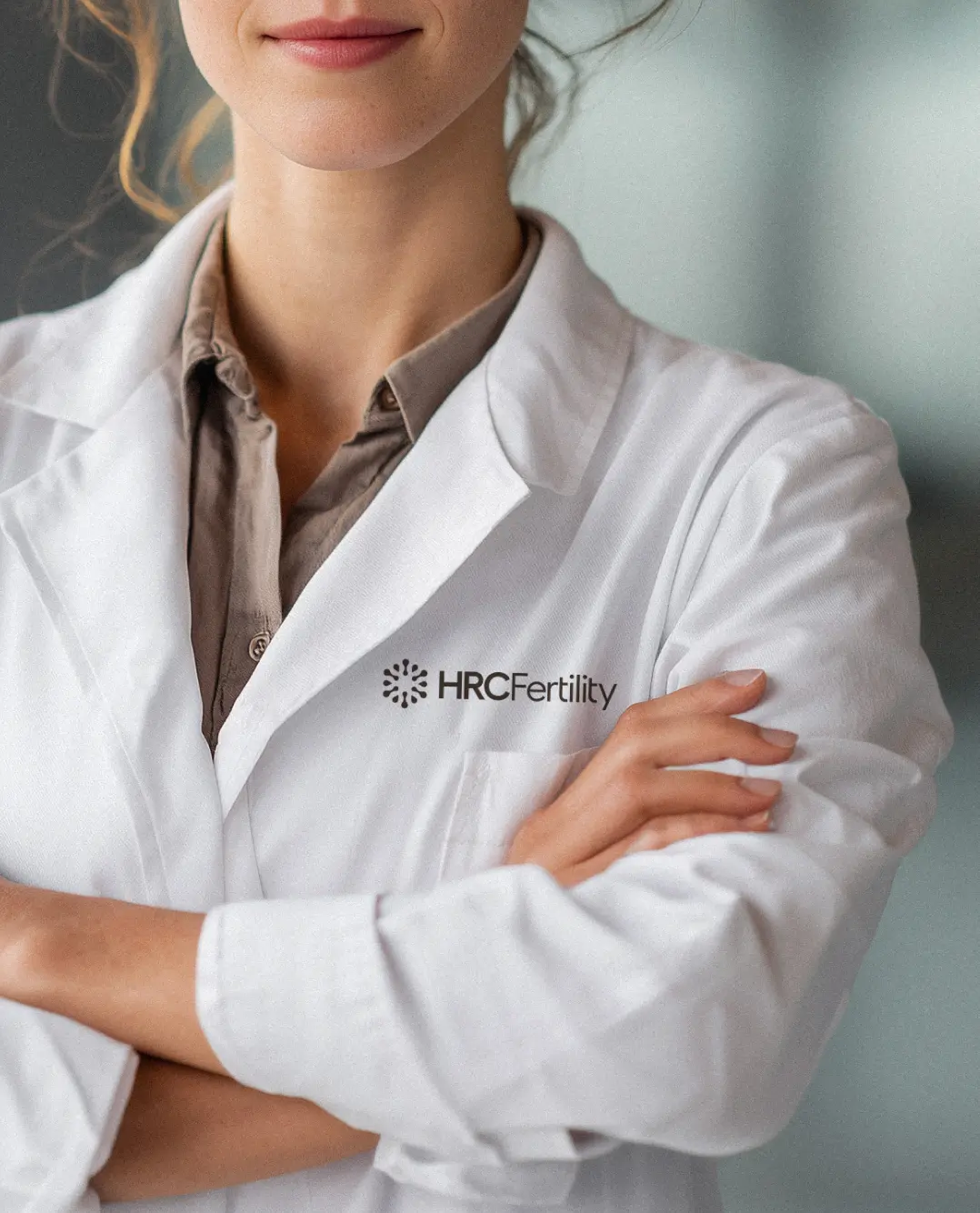 Example of a branded lab coat