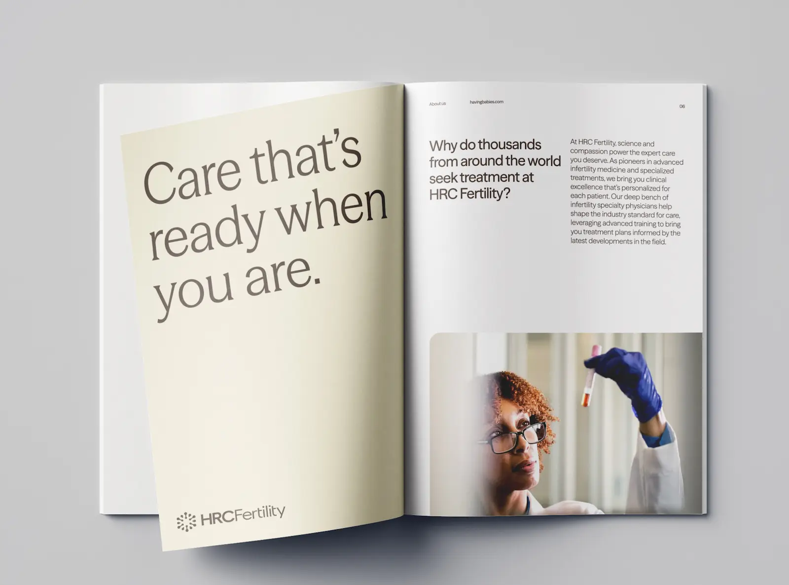 Example of a brochure design